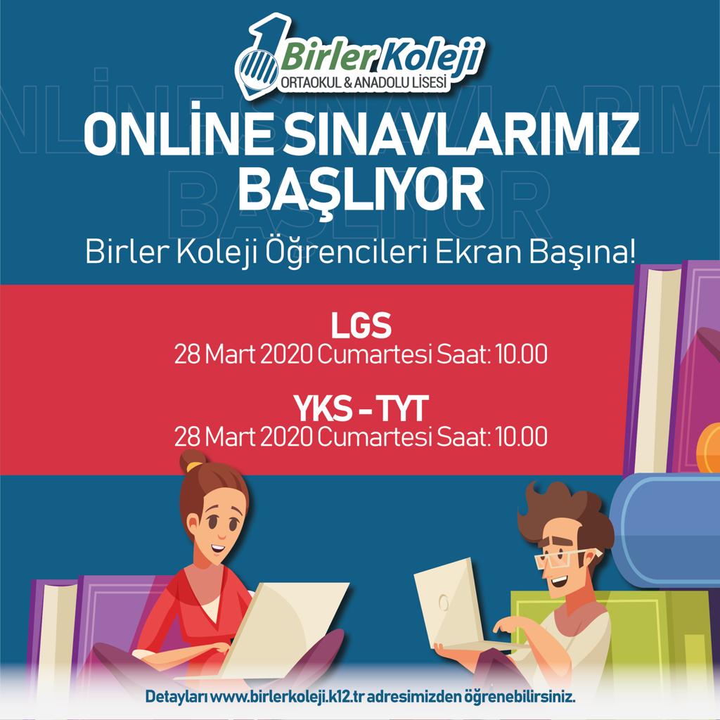 ONLINE SINAVLARIMIZ BAŞLIYOR